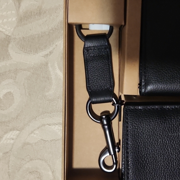 Coach Mens Wallet all over print and key chain ONLY FROM BOX SET NWT - Picture 8 of 15